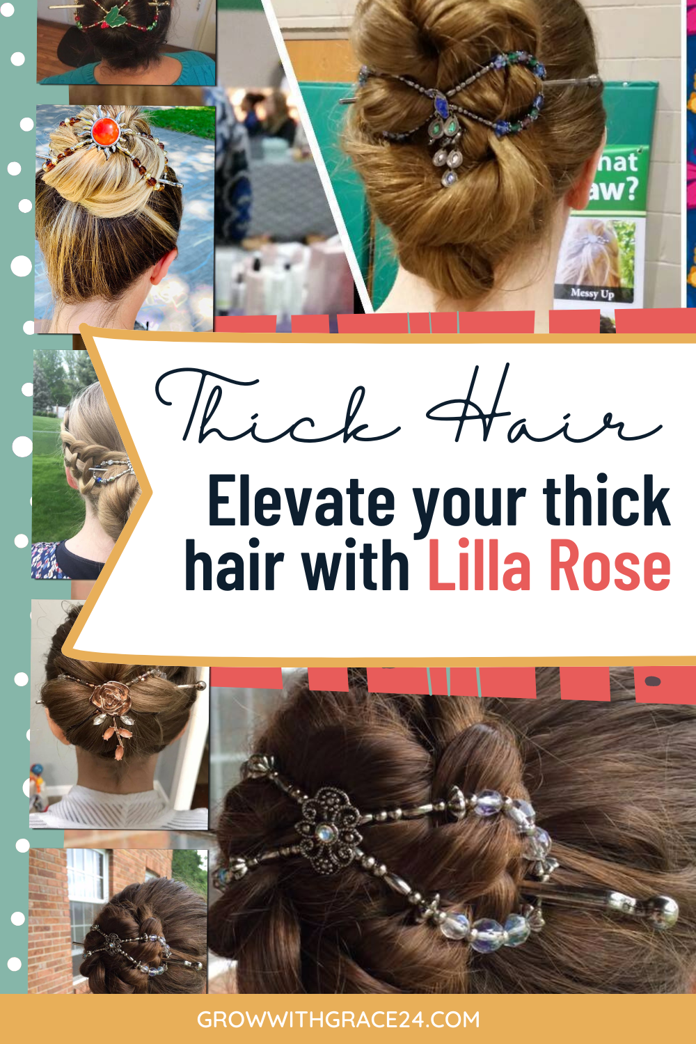 “Bold Elegance: Elevate Your Thick Hair with Lilla Rose Accessories”